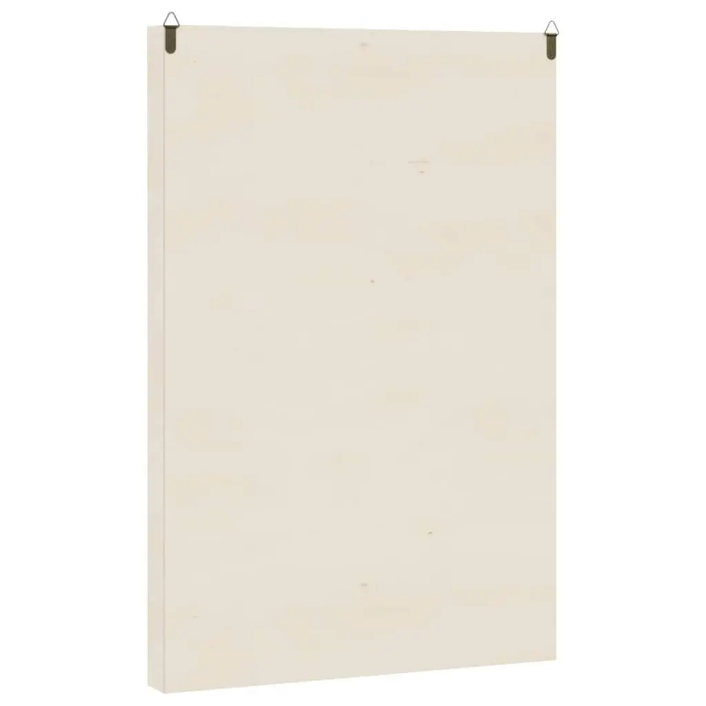 Wooden Wall Display Case with 56 Compartments