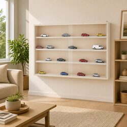 High-Quality Wooden Wall Display Cabinet with Doors