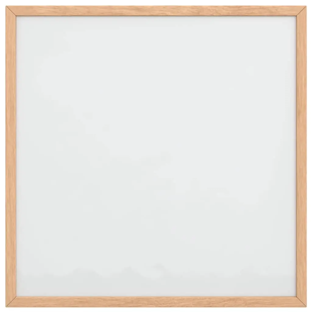 Magnetic Whiteboard Dry Erase Board Lacquer-coated Surface 40x40cm Pine Wood Frame