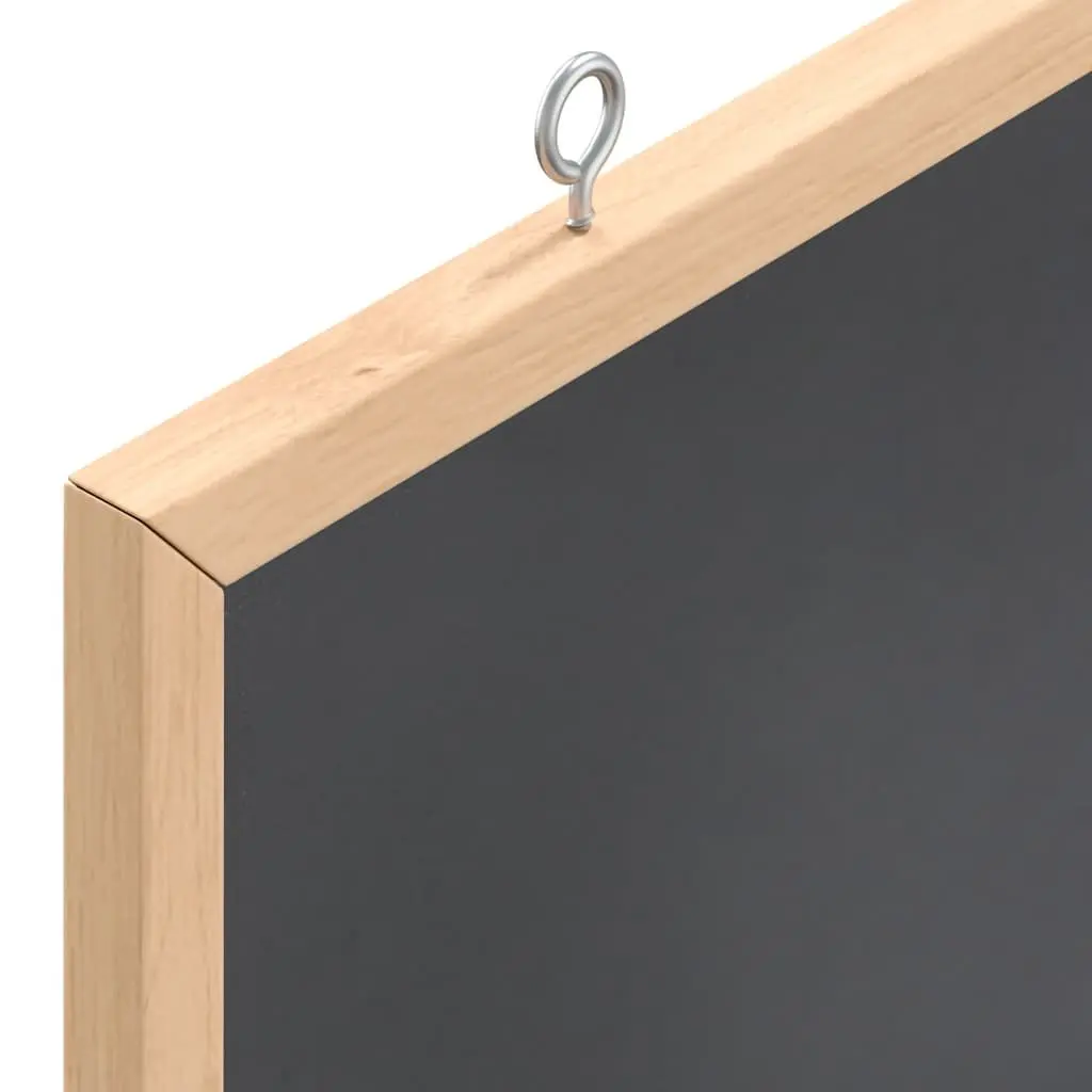 Pine Wood Frame Chalkboard 80x55cm for Home Office