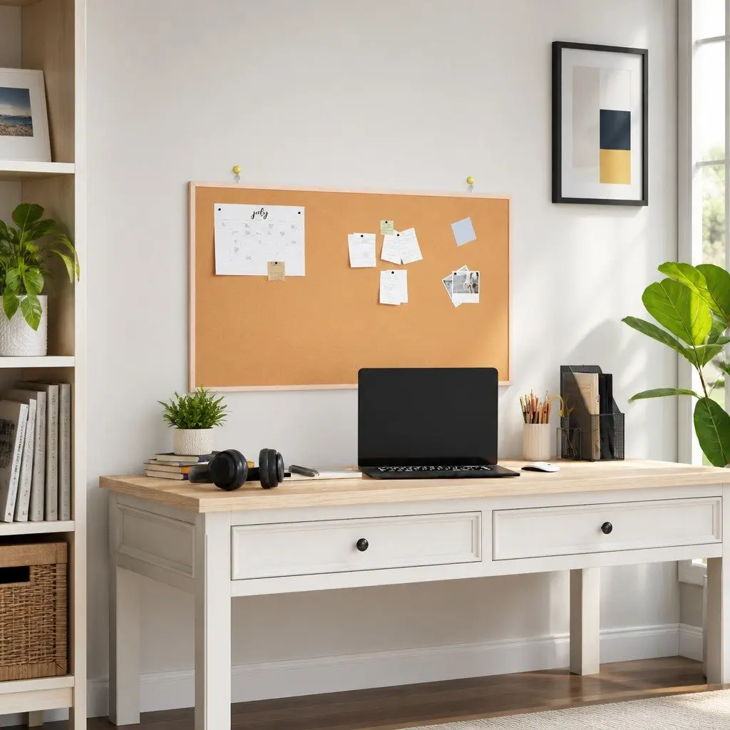 Cork Board with Solid Pine Frame 100x55 cm