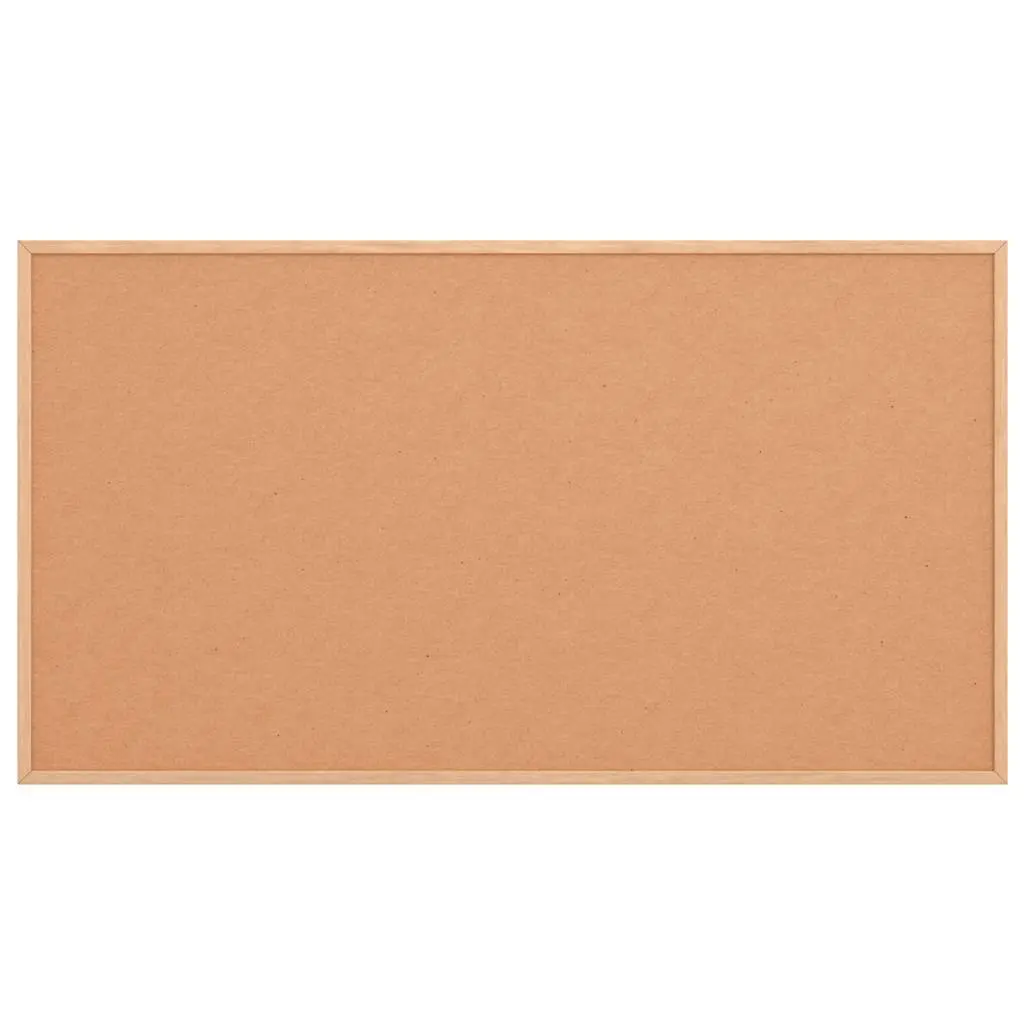 Cork Board Bulletin Display Self-Healing Cork Surface Solid Pine Wood Frame 100x55 cm