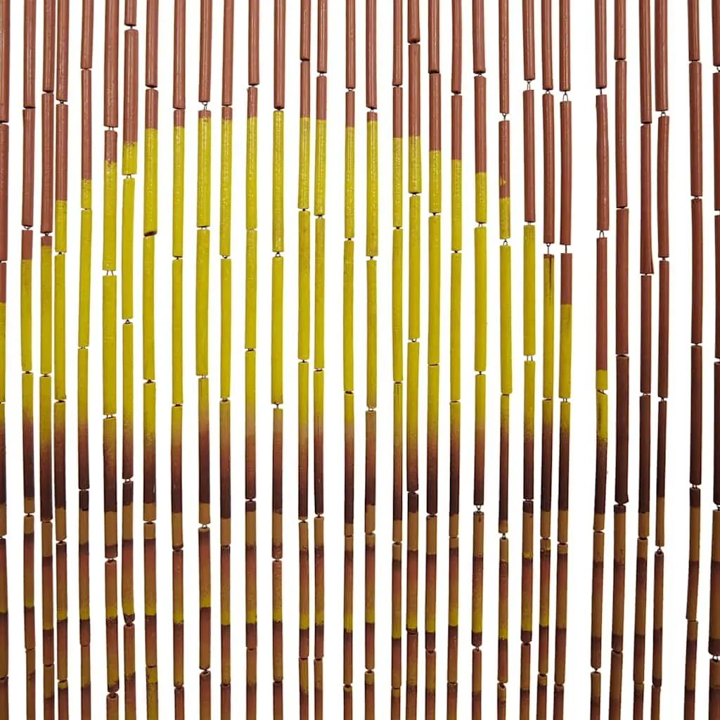 Bamboo Fly Screen with Double-Sided Palm Tree Print 90x220 cm