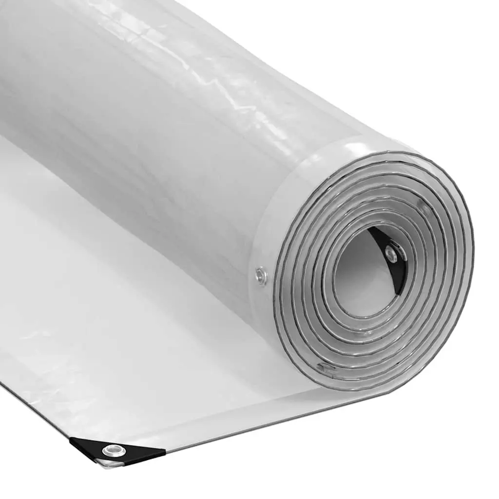 Clear Tarpaulin with Eyelets 3x5 m Waterproof