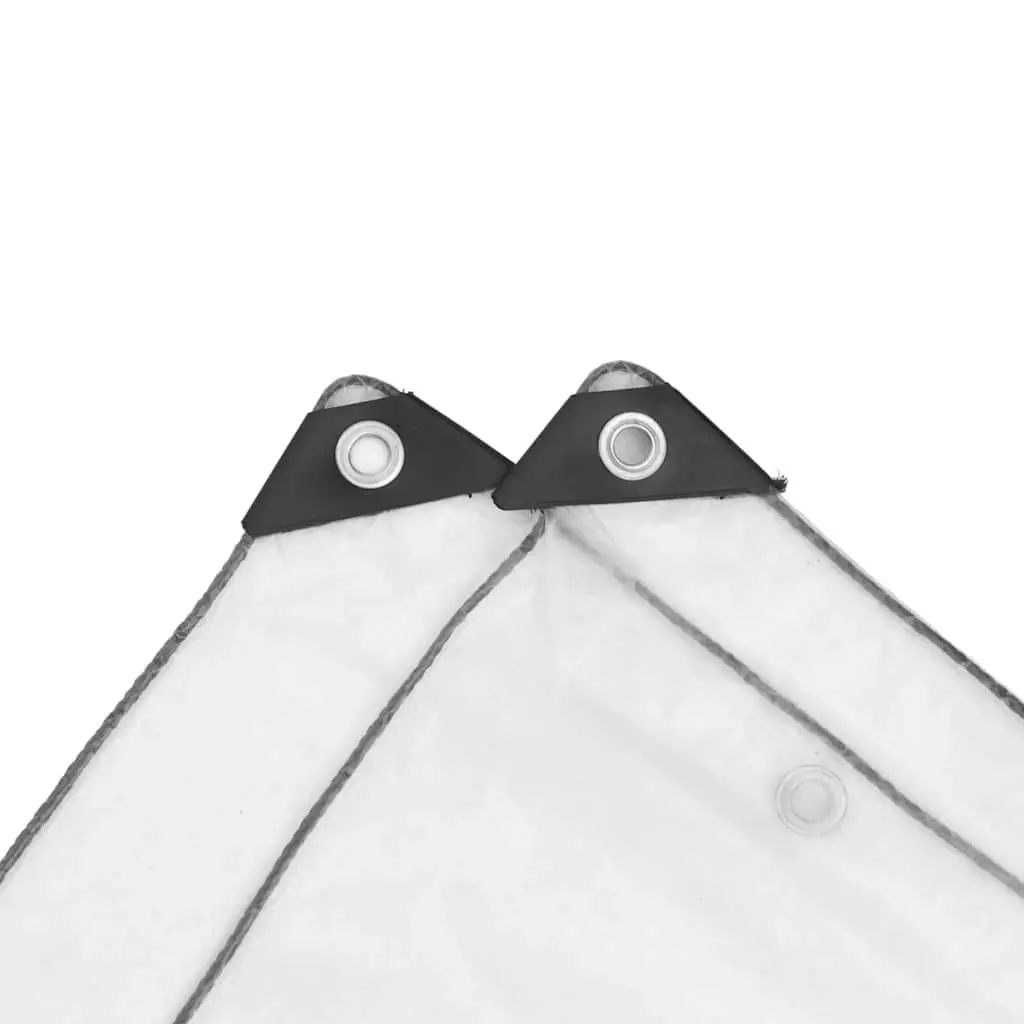 Clear Tarpaulin with Eyelets 3x5 m Waterproof