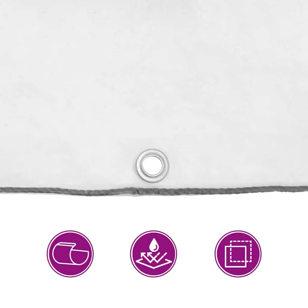 Clear Tarpaulin with Eyelets 3x5 m Waterproof