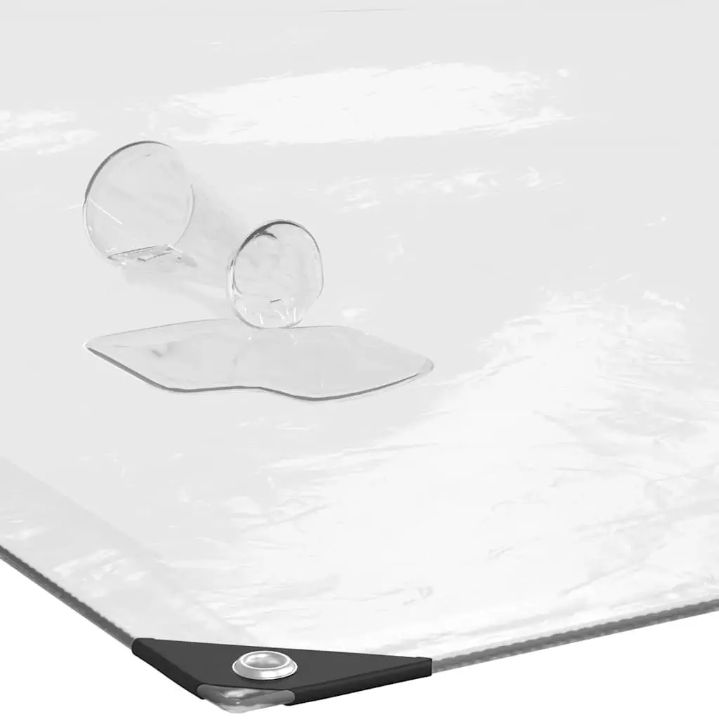 Clear Tarpaulin with Eyelets 3x5 m Waterproof