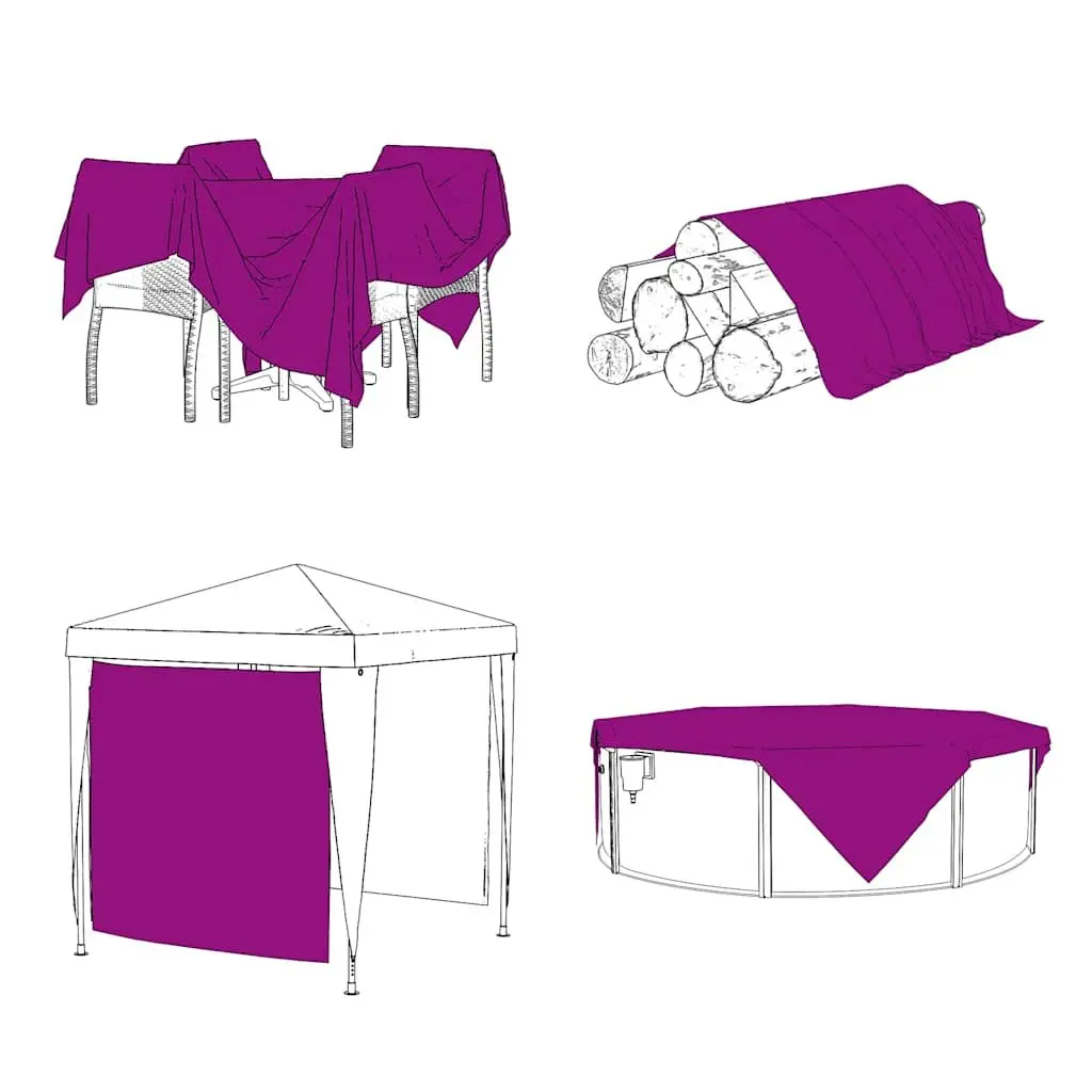 Clear Tarpaulin with Eyelets 3x5 m Waterproof