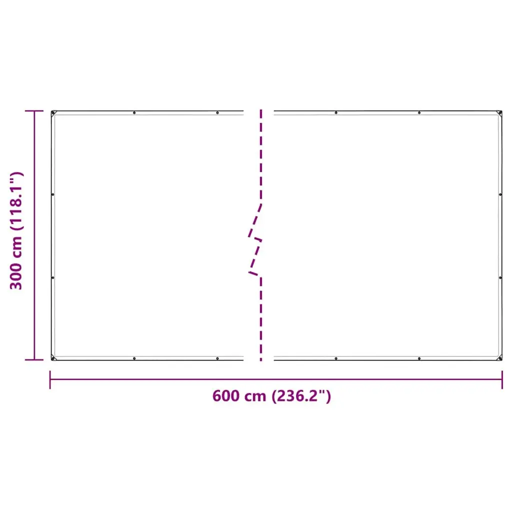 Clear Polyethylene Tarpaulin 3x6m Transparent Waterproof Outdoor Cover