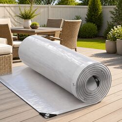 Durable Clear Tarpaulin with Eyelets 3x8m Waterproof Cover