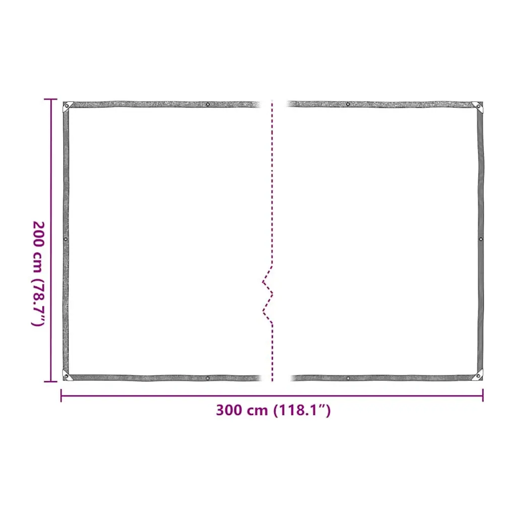 Clear Tarpaulin with Eyelets 2x3 m