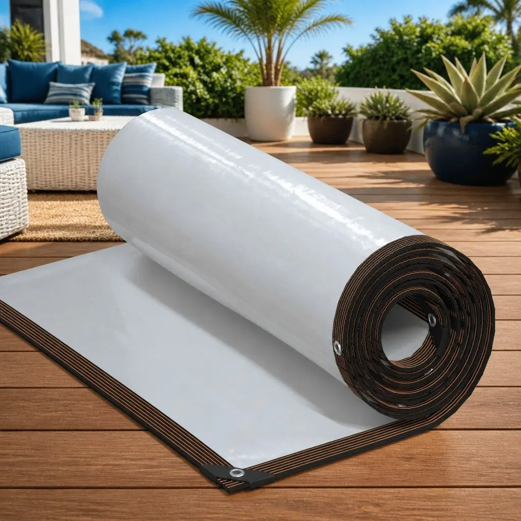 Clear Tarpaulin 3x3 m with Eyelets for Outdoors