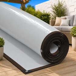 Durable Clear Tarpaulin with Eyelets 3x4 m for Outdoor Use