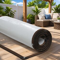 Durable Clear Tarpaulin with Eyelets 3x6 m for Outdoor Use