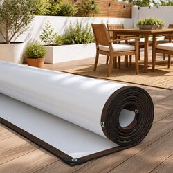Durable Clear Tarpaulin Sheet with Eyelets 3x8m