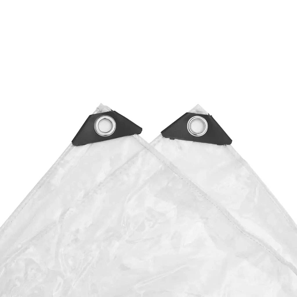 Clear Tarpaulin PVC Sheet 3x5m Transparent with Eyelets