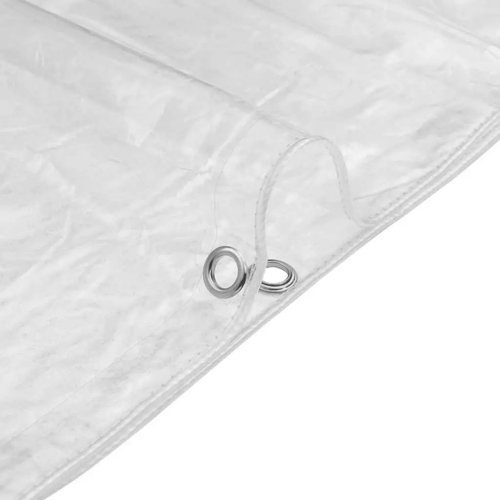Clear Tarpaulin PVC Sheet 3x5m Transparent with Eyelets