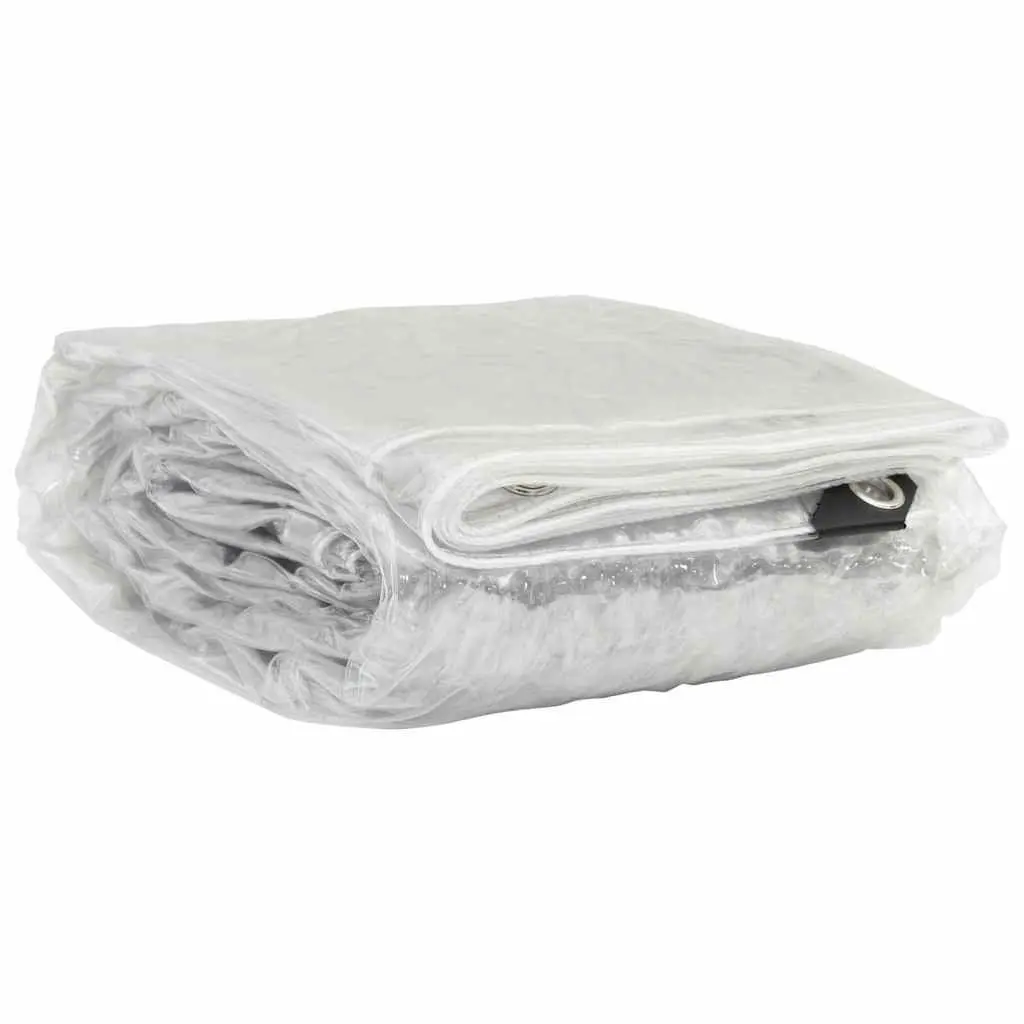 Clear Tarpaulin PVC Sheet 3x5m Transparent with Eyelets