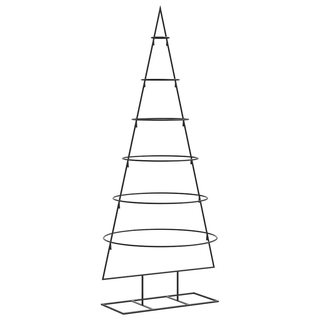 Metal Christmas Tree Frame Steel 150cm Black