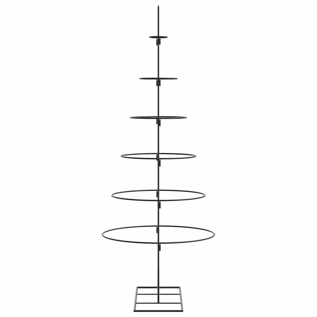 Metal Christmas Tree Frame Steel 150cm Black