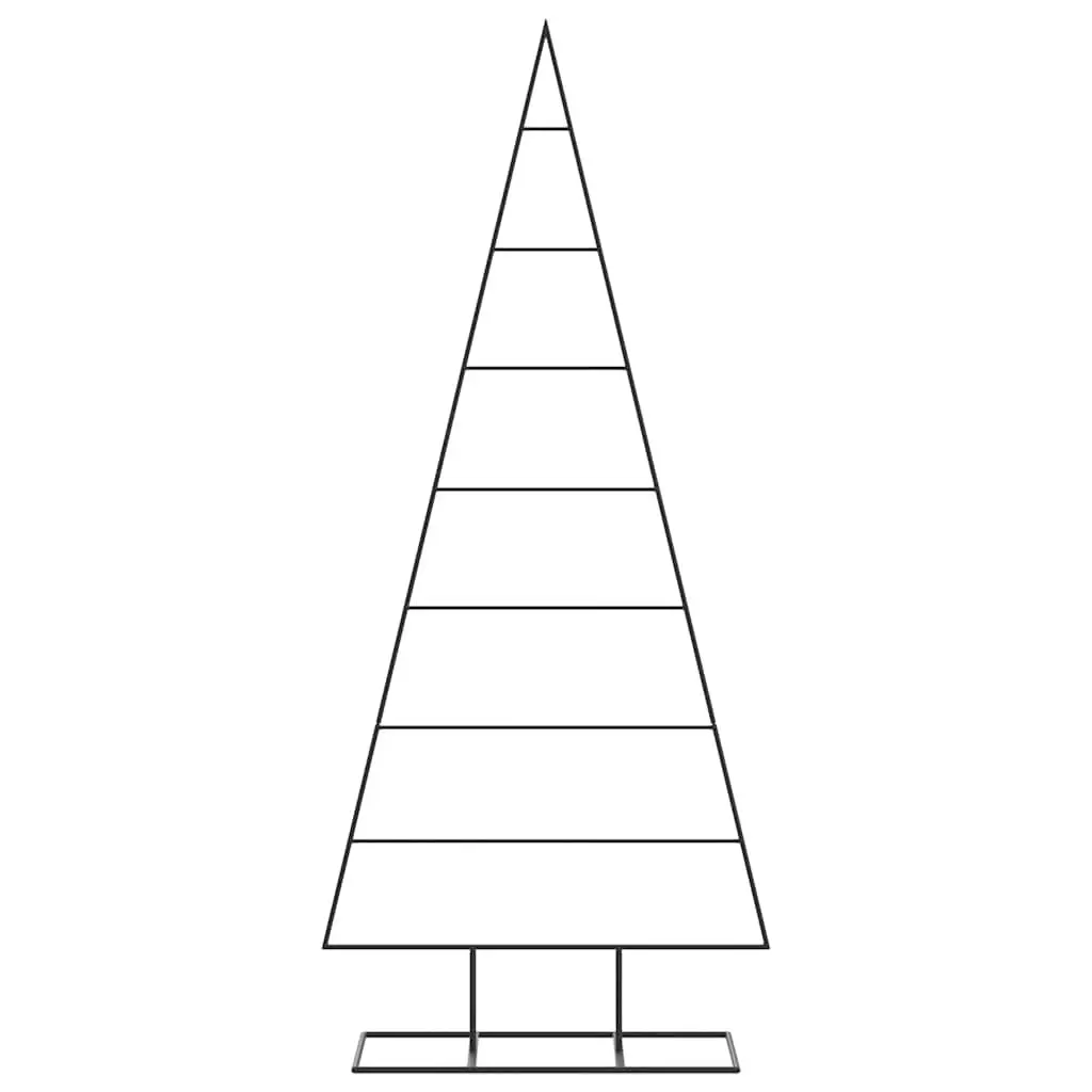 Metal Christmas Tree Frame Steel 150cm Black