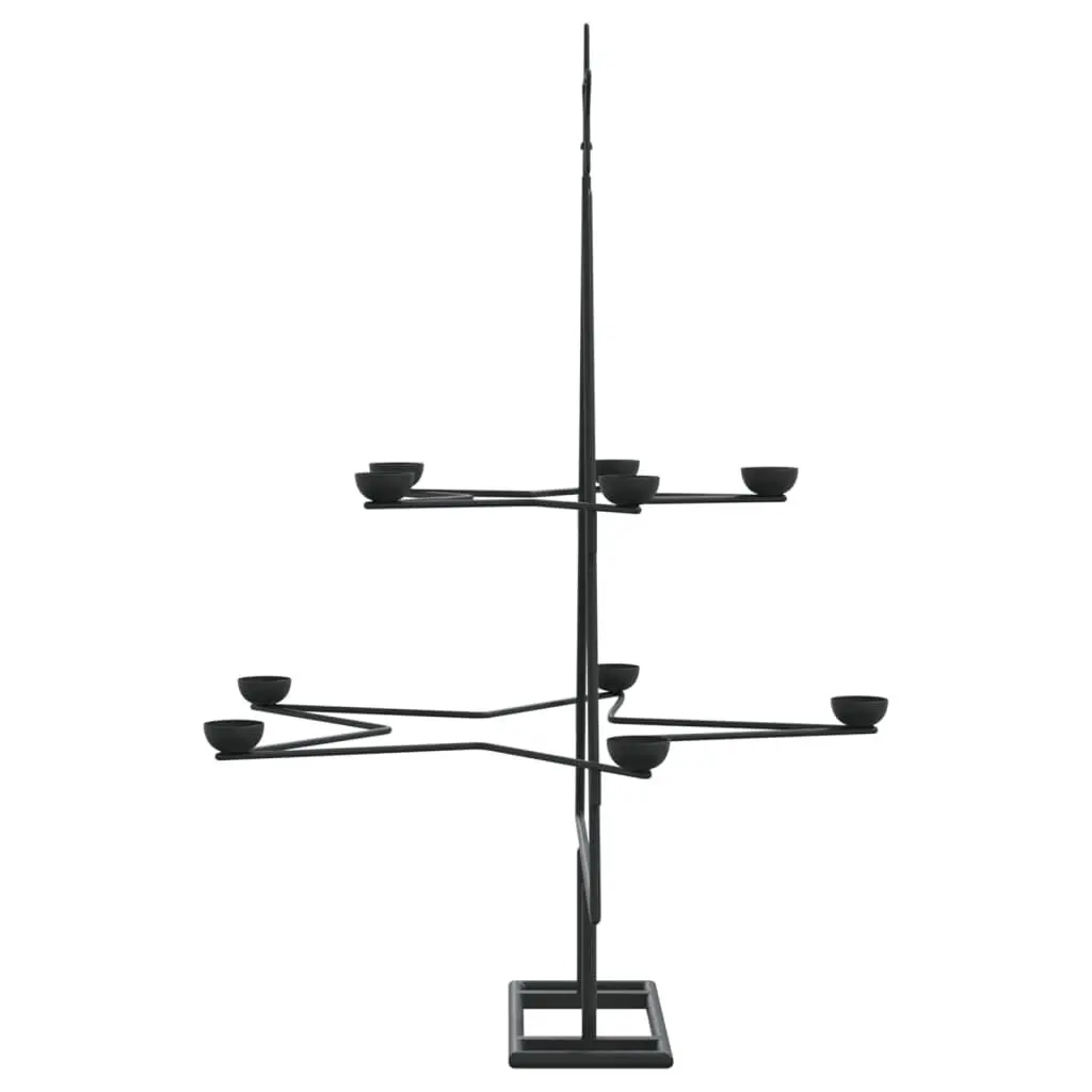 Metal Christmas Tree Decoration Steel 75cm Black DIY
