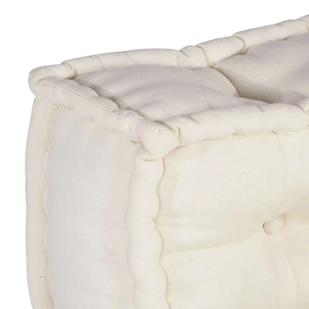Cream Modular Sofa Unit Floor Cushion 70x70x54