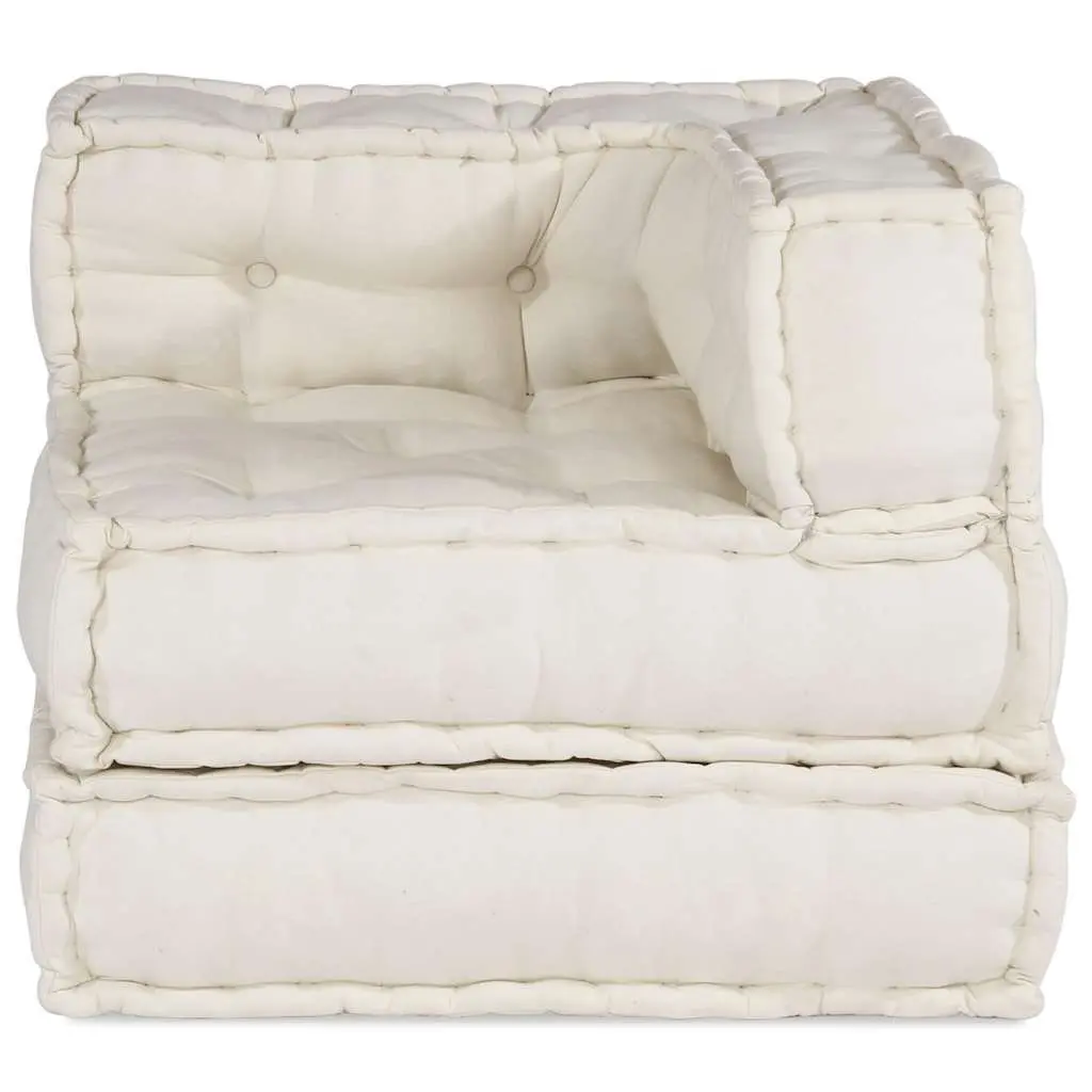 Cream Modular Sofa Unit Floor Cushion 70x70x54