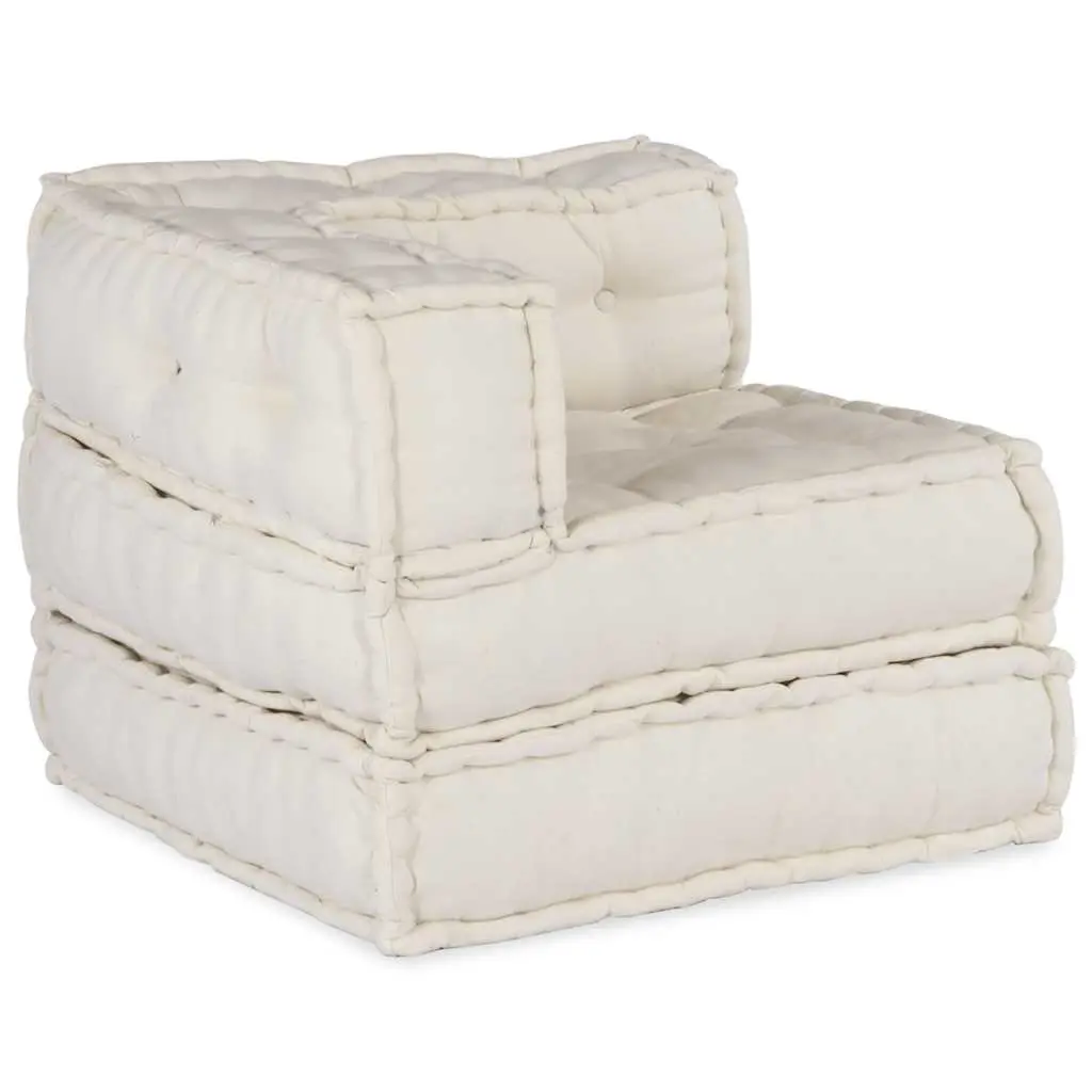 Cream Modular Sofa Unit Floor Cushion 70x70x54