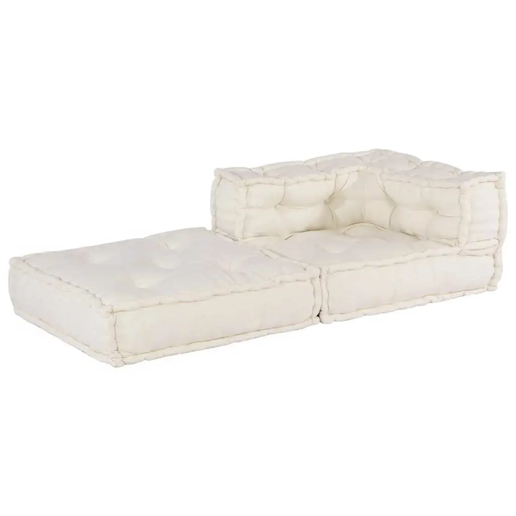 Cream Modular Sofa Unit Floor Cushion 70x70x54