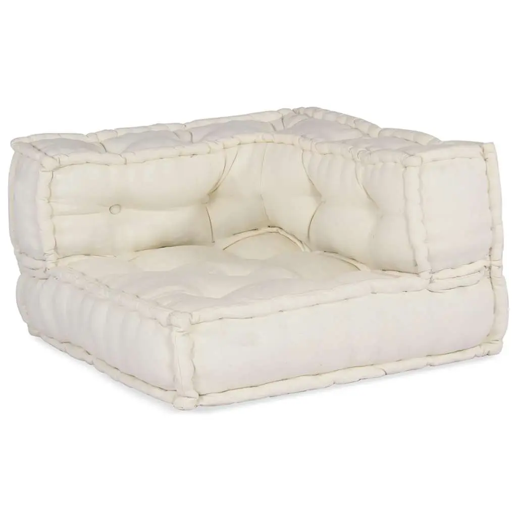 Cream Modular Sofa Unit Floor Cushion 70x70x54