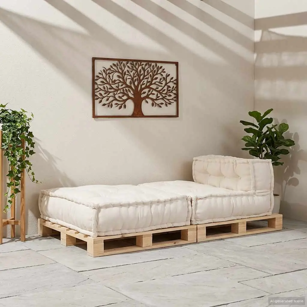 Modular Sofa Unit in Cream with Foam Filling