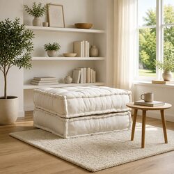 Cream Modular Sofa Unit - Flexible and Durable Design