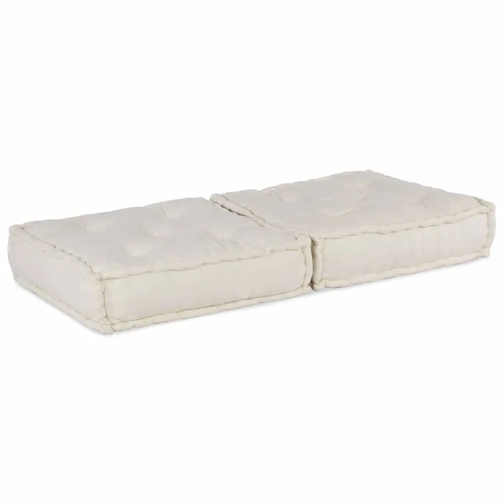 Modular Sofa Unit Floor Cushion Seat Cream 70x70x36 Flexible Reconfigurable