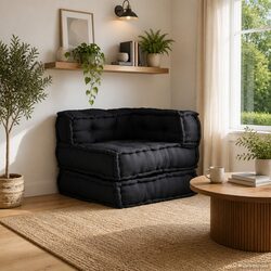 Quality Modular Sofa Unit in Anthracite for Comfort