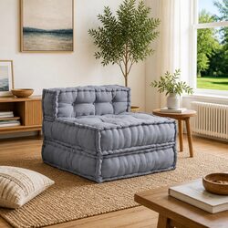 Stylish Grey Modular Sofa Unit for Versatile Spaces