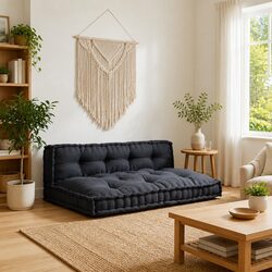 Durable Anthracite Pallet Sofa Cushions 2 pcs 120 x 80 x 38 cm