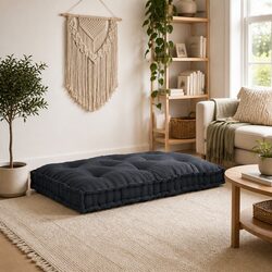 Anthracite Modular Foam Pallet Sofa Cushion 120 x 80 cm