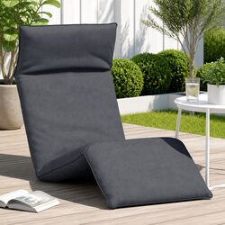 Durable Folding Sun Lounger in Anthracite for Outdoor Relaxation