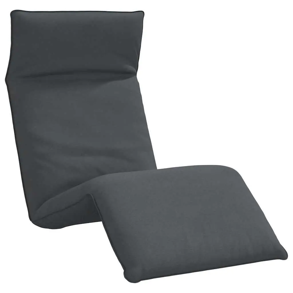 Folding Sun Lounger in Anthracite for Outdoor Relaxation