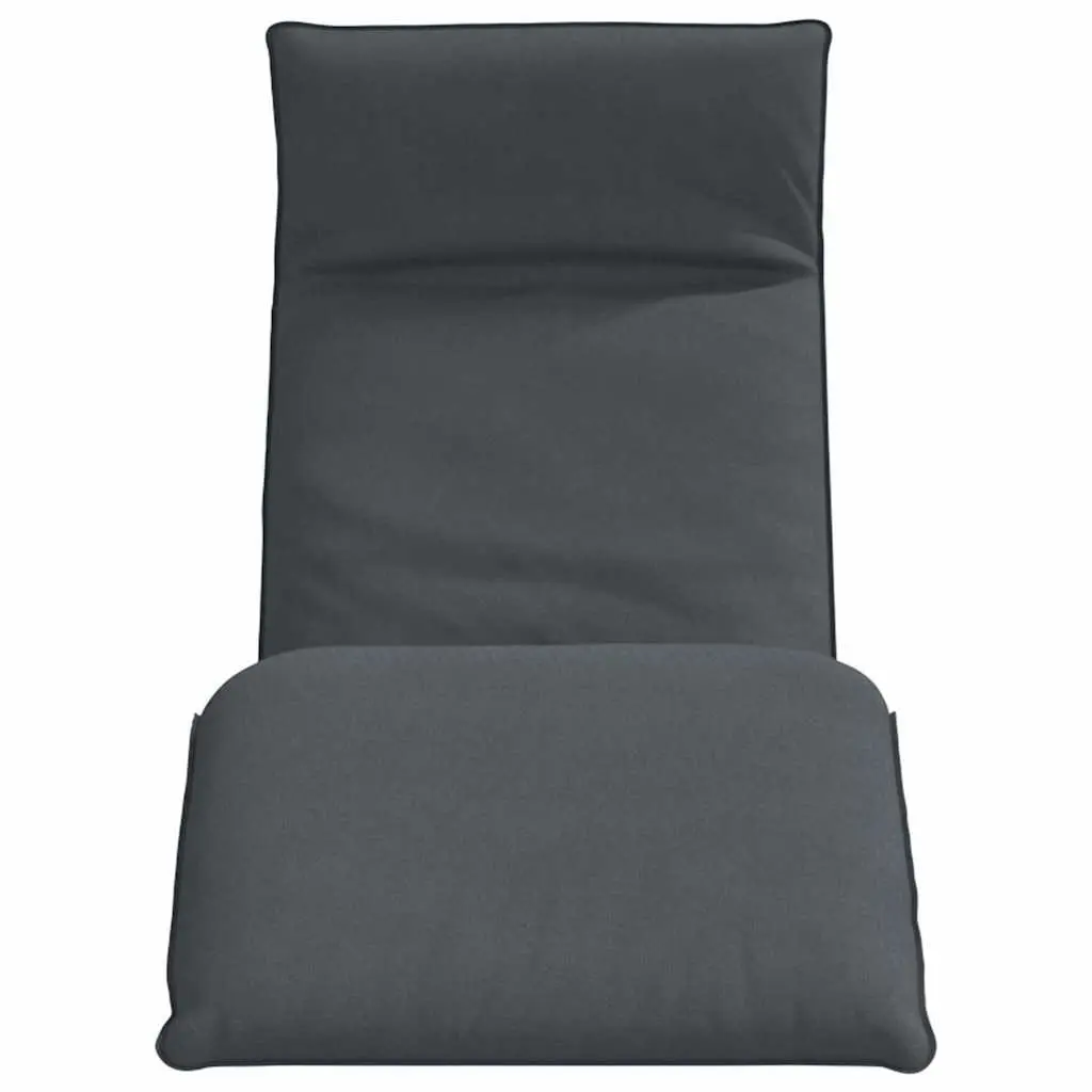 Folding Sun Lounger in Anthracite for Outdoor Relaxation