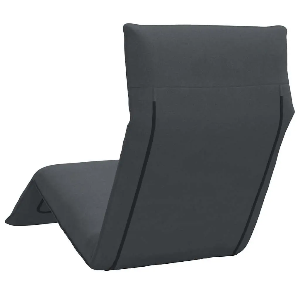 Folding Sun Lounger in Anthracite for Outdoor Relaxation