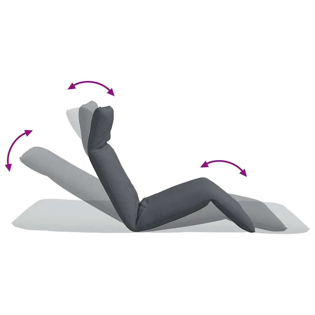Folding Sun Lounger in Anthracite for Outdoor Relaxation