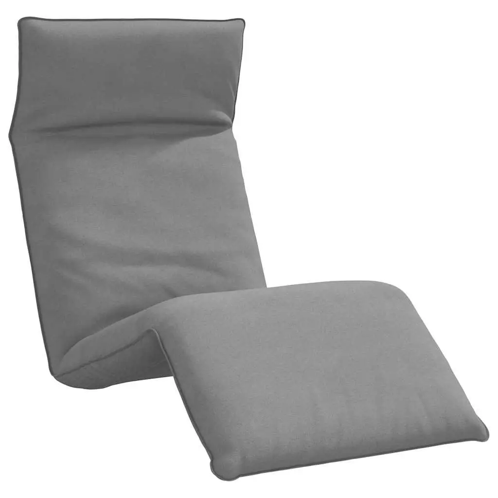 Grey Folding Sun Lounger with 5 Positions