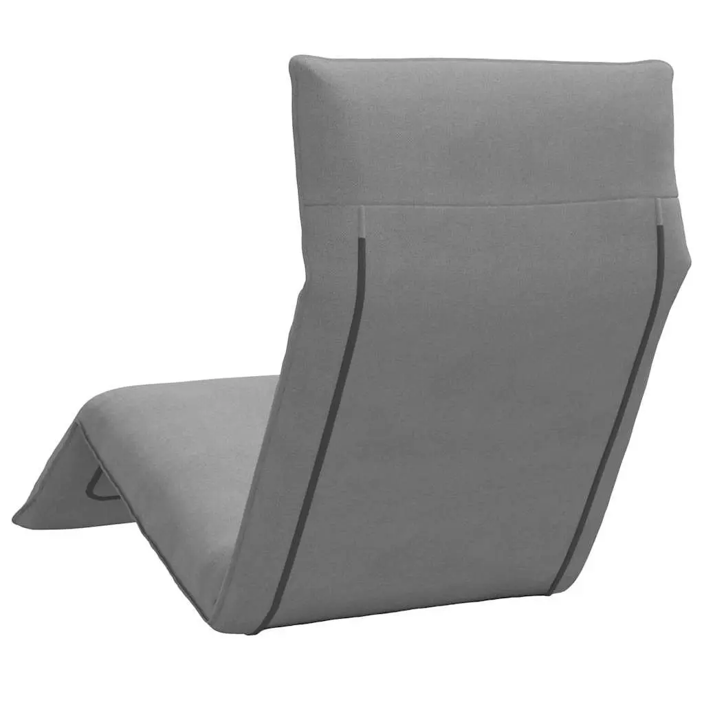 Grey Folding Sun Lounger with 5 Positions