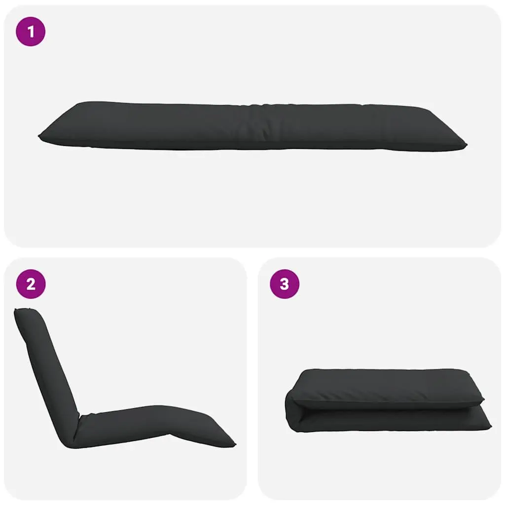 Folding Sun Lounger Recliner with 5 Positions