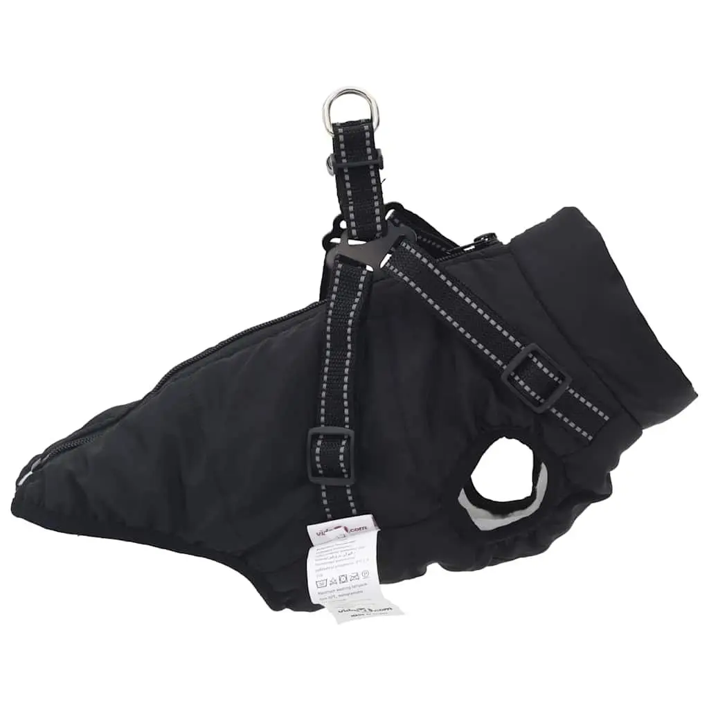 Dog Coat with Built-in Harness Waterproof Reflective Winter Jacket Pet Apparel