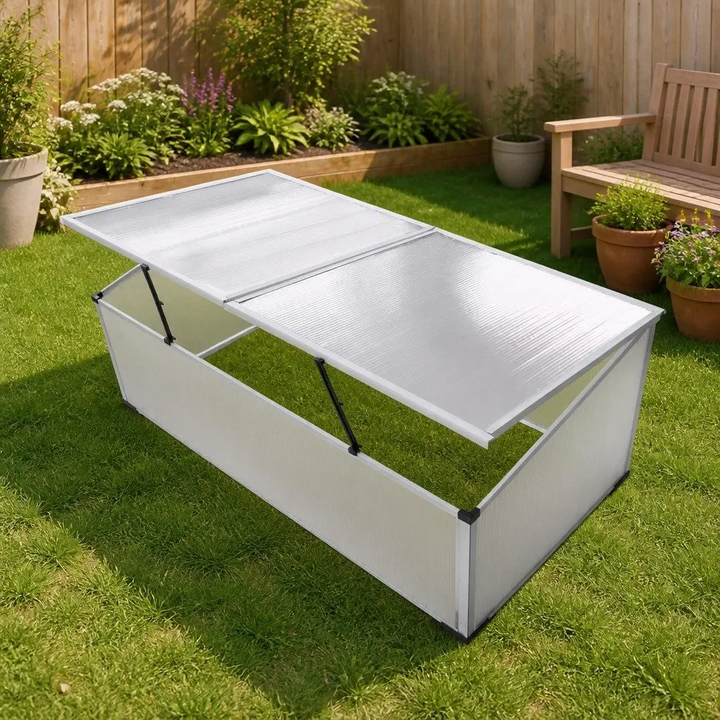 Mini Garden Cold Frame Greenhouse with 2 Lids