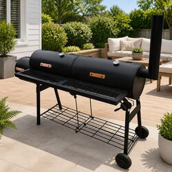 Smoker BBQ Nevada XL Black Grill Roast Smoke Barbecue Outdoor Cooking