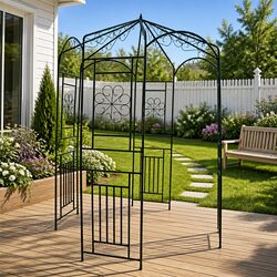 Sturdy 250cm Garden Arch for Climbing Plants